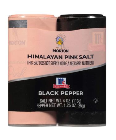 Morton All-Natural Himalayan Pink Salt & McCormick Pepper Shaker Set - 5.25 Ounce (Pack of 1) - Buy Online on GoSupps.com