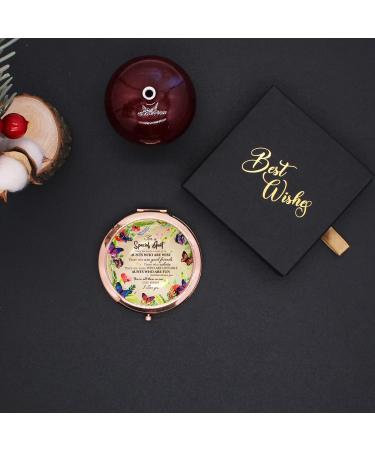 Wailozco Aunt Mirror: Personalized Rose Gold Compact Mirror for Aunt | Unique Gift from Niece for Aunt's Birthday - Buy Online on GoSupps.com