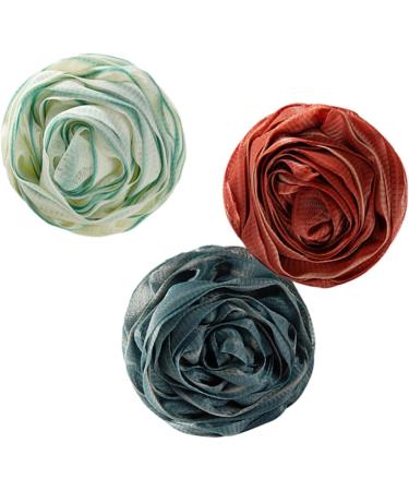 FOMIYES 6 pcs Rose Bath Flower Scrubber - Luxurious Bath & Shower Accessories for Women | Mesh Luffa & Bath Sponge Brushes - Buy Online on GoSupps.com