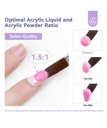 Saviland Professional Acrylic Liquid Set | 4.06fl oz Nail Liquid Brush & Dappen Dish for DIY Acrylic Nails - Perfect for Home Salon Use - Buy Online on GoSupps.com