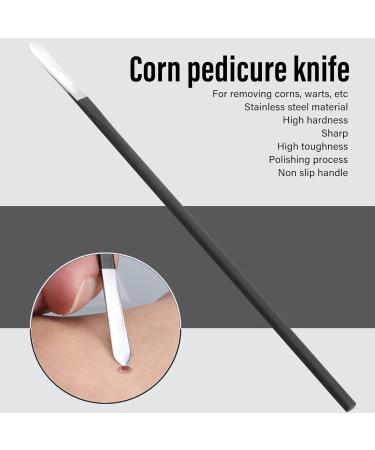 Pedicure Knife Stainless Steel Ergonomic Portable Corn Wart Removal Callus Shaver Professional Foot Scraper Tools Dead Skin Remover Kit for Travel or Home - Buy Online on GoSupps.com