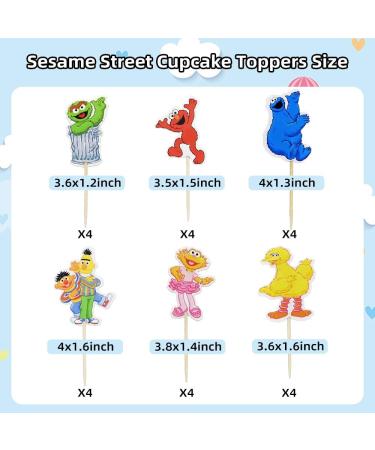 24 Pcs Cartoon Characters Cupcake Toppers for Friends Street Theme Birthday Party Cake Decoration Inspired Cartoon Cupcake Toppers - Buy Online on GoSupps.com