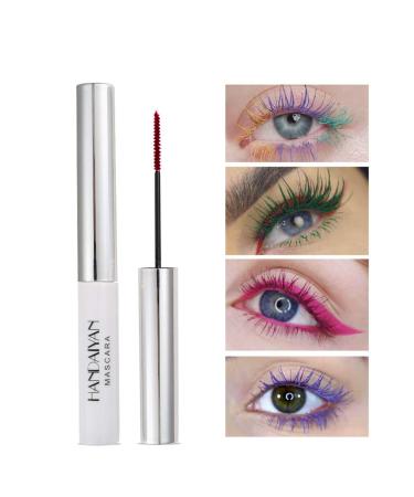 Allbestaye Colorful Waterproof Mascara - Fine Brush Long-lasting Green Black & White Eyelashes - Buy Online on GoSupps.com