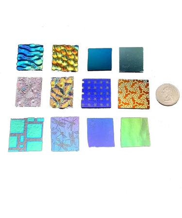 Dichroic Glass on Black Backing - 90 COE - 2 Oz - Made in America - Buy Online on GoSupps.com