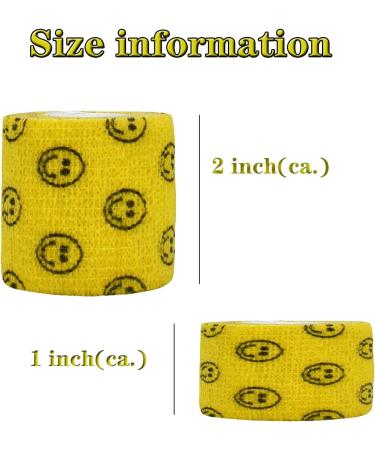 Self Adhesive Bandage Wraps | Elastic Self Sticking Bandage Tape - 2 Inch & 1 Inch (4 PCS - Buy Online on GoSupps.com