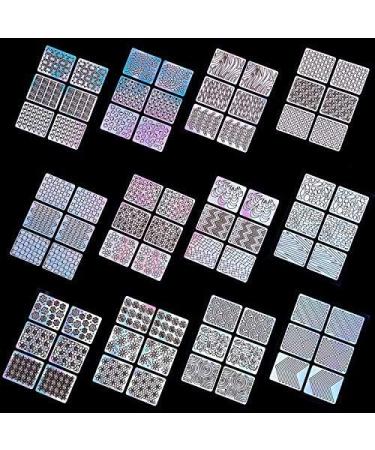 72 Designs Nail Vinyls Stencils Set - 144 Pieces Nail Art Decal Stickers - Easy to Use Cute Designs - 24 Sheets - Mudder - Buy Online on GoSupps.com