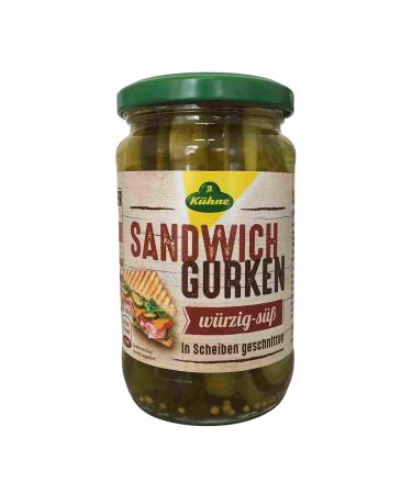 Buy K hne Spicy-Sweet Sandwich Cucumbers 6-Pack (6x330g Jars) - International Shipping Available - Buy Online on GoSupps.com