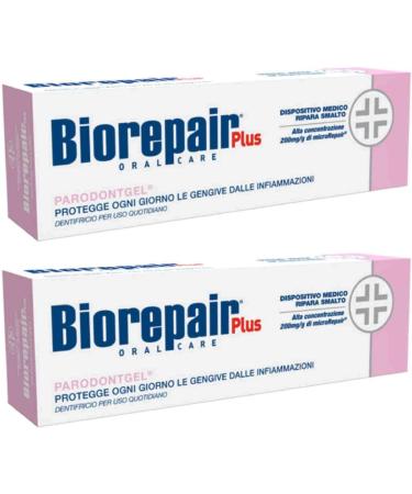 Biorepair Parodontgel Daily Toothpaste - 2.54 fl oz (75ml) Tubes, Pack of 2 - Italian Import - Buy Online on GoSupps.com