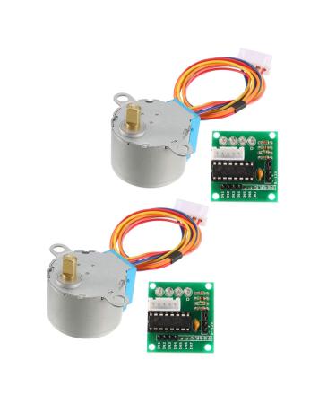 uxcell 2PCS DC 5V Micro Stepper Motor 28BYJ-48 with 5V ULN2003 Drive Test Module Board 5 Line 4 Phase