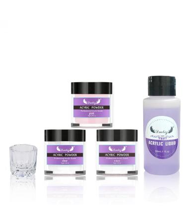 Buy Nail Acrylic Powder & Liquid Set - 3 Colors Acrylic Nail Extensions Starter Kit - Buy Online on GoSupps.com