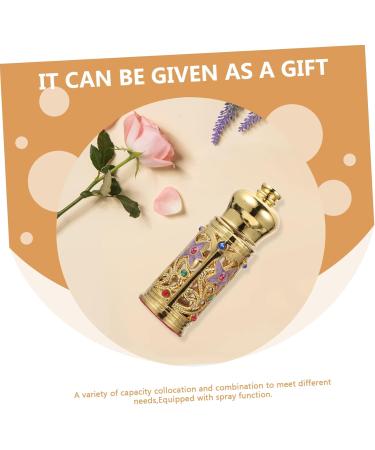 Mikinona Essential Oil Empty Bottle Perfume Arabe Arabic Perfume Middle Eastern Decor Empty Essential Oil Bottle Sub Perfume Bottle Perfume Sample Bottle Exquisite Bottle Decor Alloy - Buy Online on GoSupps.com