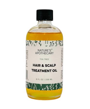 NATURE'S APOTHECARY Tea Tree Hair & Scalp Treatment Oil | Pure Tea Tree & Rosemary Essential Oils for Soothing Scalp & Promoting Hair Growth - International Shipping Available - Buy Online on GoSupps.com