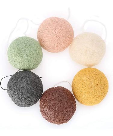 Qukaim Personal Care Product Water Drop Konjac Face and Body Sponges 6 Color 100% Natural Facial Care (Dry)02# - Buy Online on GoSupps.com