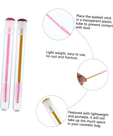FOMIYES 30 Pcs Transparent Tube Mascara Brush False Lash Mascara Diamond Eyelash Tube Small Eyelash Brush - Buy Online on GoSupps.com