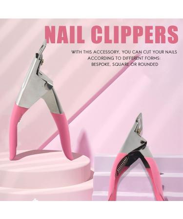Bzwyonst Nail clippers for nails and false acrylic nails easy to use pink. - Buy Online on GoSupps.com