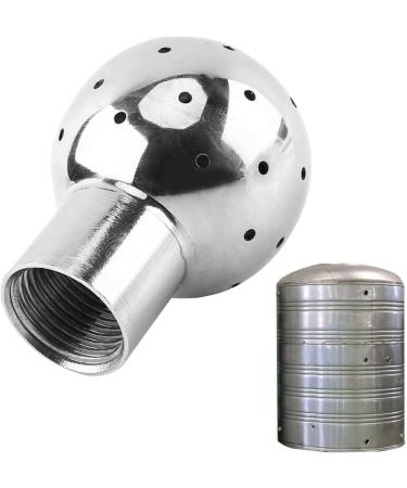 Virtcooy Tank Cleaning Ball Spray Fixed Rotating Sanitary Spray Head Stainless Steel Cleaning Spray Ball for Home Cleaning Maintenance - Buy Online on GoSupps.com
