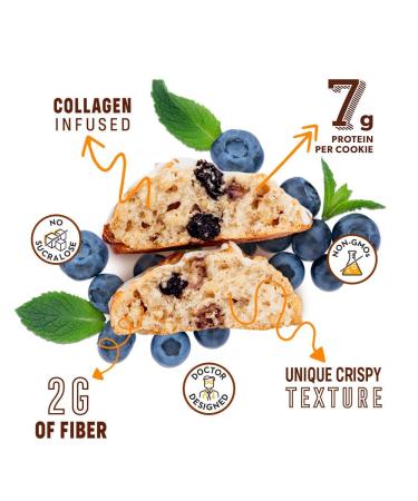 Smart for Life Blueberry High Protein Cookie Diet - 1 Week Supply | Low Carb & High Fiber Meal Replacement Cookies - Buy Online on GoSupps.com