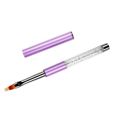 BQAN 1Pc Nail Ombre Brush Nail Art Gradient Painting Brush With Rhinestone Handle For Nail Design, For Gel Nails
