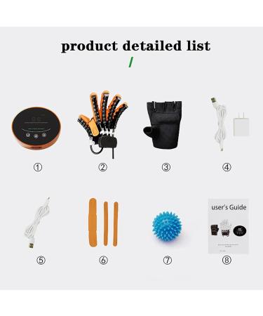 Robotic Rehabilitation Gloves Finger Orthosis for Arthritis Stroke Hemiplegia Cerebral Palsy Hand Paralysis Patients Physiotherapy Device(Size:XL Color:Left Hand) X-Large Left Hand - Buy Online on GoSupps.com