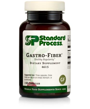 Standard Process Gastro-Fiber - Whole Food Digestion and Digestive Health  Indigestion  and Cramps with Collinsonia Root  Apple Pectin  and Fennel Seed - 150 Capsules - Buy Online on GoSupps.com