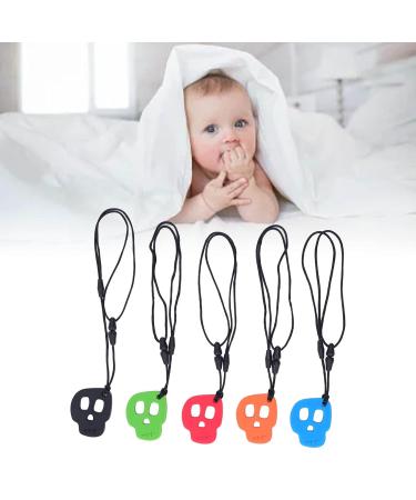 5Pcs Sensory Chew Necklace Bundle | Silicone Chewy Necklaces for Autism ADHD & Anxiety - Oral Motor Aids - Buy Online on GoSupps.com