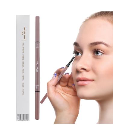 Ultra Fine Brow Defining Double Headed Makeup Brow | Long-Lasting Professional Eyebrow Definer for Stays on All Day Creates Natural Daily Look Pochy Dark Brown