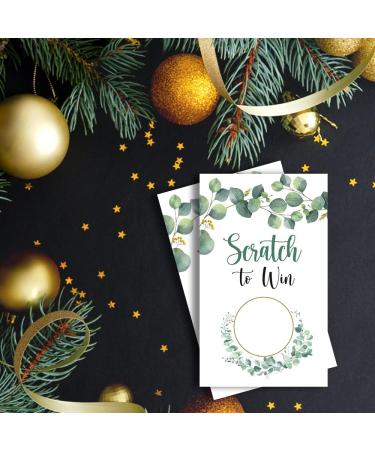 Haizct 50 Pack Eucalyptus Party Blank Gift Certificate Scratch Off Cards for Small Business Spa Beauty Makeup Hair Salon Baby Shower Bridal Shower Raffle Ticket Country Wedding-GK079 - Buy Online on GoSupps.com