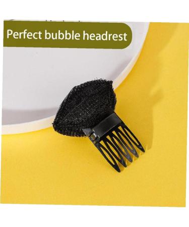 Buy Invisible Fluffy Hair Cushion Sponge Clips - 2-Piece Black Set for Princess Style | Women's Hair Jewelry - Buy Online on GoSupps.com