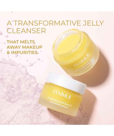 FEMMUE Extraordinary Beauty Cleansing Balm (1.76 oz) | Daily Face Cleanser & Gentle Makeup Remover | Nourishing Skin | Korean Skincare - Buy Online on GoSupps.com
