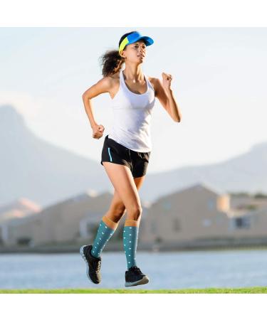 Jefshon Compression Stockings for Men & Women - Best for Sports Running Air Travel Pregnancy & Medical Use - 5 Pairs in S-M & Large Sizes - Buy Online on GoSupps.com