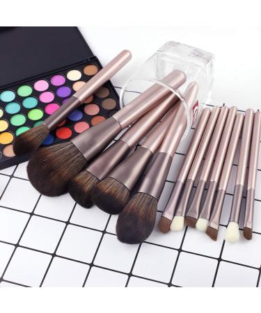 Rose Gold 12Pcs Makeup Brushes Set - Foundation, Powder, Eyeshadow, Concealers, Blush Face Make up Brushes Kit - Buy Online on GoSupps.com