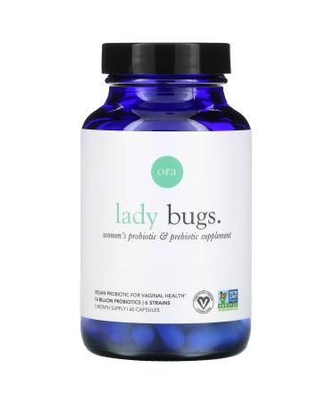 Ora Lady Bugs Women's Probiotic & Prebiotic Supplement 60 Capsules