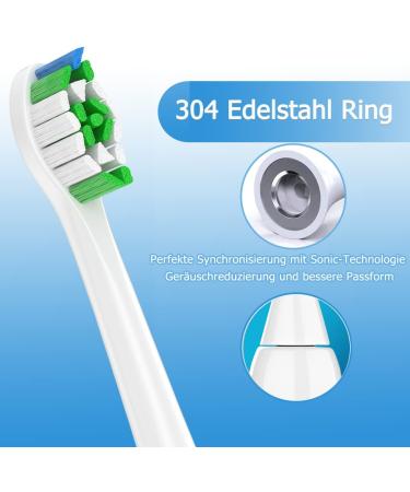 Buy Qtitrus Replacement Brushes for Philips Sonicare | Compatible Toothbrush Heads for Diamond Protective Expert & Daily Clean - 8 White & 8 Black - Buy Online on GoSupps.com