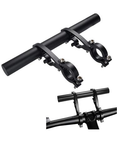 XNX Bike Bicycle Double Handlebars Extender Extension,Aluminum Alloy Super Long Bike Bracket Accessories,for Bike Mounts,Bicycle Extender Bars,for 20mm-32mm Bars Caliber Aluminum Alloy 20CM