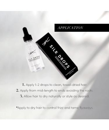 The Hair Shop Silk Drops Serum for Remy Hair Extensions - Coconut & Sunflower Infused (2 fl oz) - Buy Online on GoSupps.com