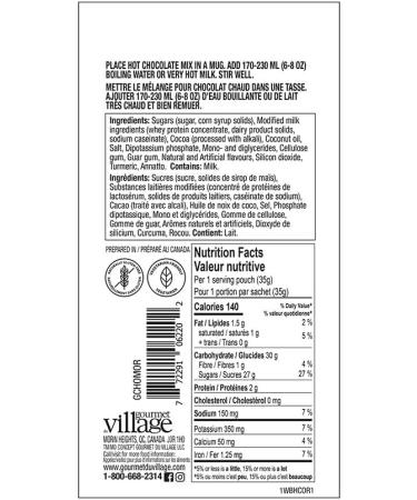 Gourmet du Village Hot Chocolate Orange 1.2 Oz - Buy Online on GoSupps.com