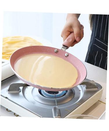 PRETYZOOM Frying Pan Utensil Fine China Crepe Pan Egg Omelet Fry Pan Egg Pan Kitchen Making Supplies Mini Nonstick Pan Round Frying Pan Pizza Pan Cooking Utensils Pink Non Stick 22X34X5 Pink - Buy Online on GoSupps.com
