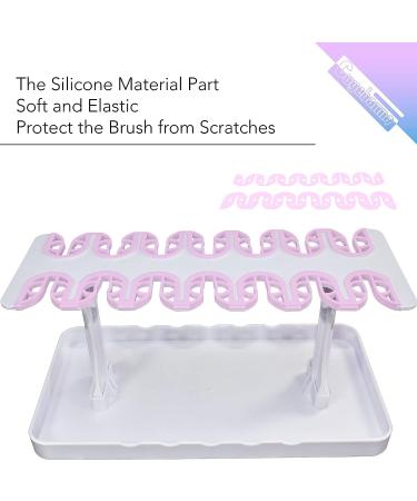 CUGEBANNA Plastic Artist Paint Brush Drying Rack - Holds 14 Brushes Upright | Paint Brush Holder - Buy Online on GoSupps.com