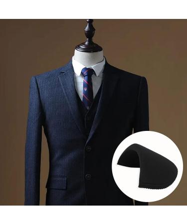 4 Pairs Set-in Shoulder Pads for Women Men Blazer Suit Coat Jacket - Sewing Foam Sponge Enhancers (2 Black + 2 White) - Buy Online on GoSupps.com