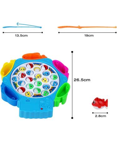 Nuheby Fish Game Toy: Musical Fishing Rod Set for Kids - Toddler Toys Role Play Game for Boys and Girls Ages 3-6 - Buy Online on GoSupps.com