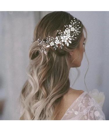 ISLHJDD Flower Bride Wedding Hair Vine Crystal Hair Accessories Bridal Hair Clip Prom hair Accessories Bridal Headband Headpiece for Women and Girls - Buy Online on GoSupps.com