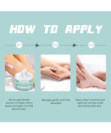Shop Urea Cream 20% (150g) - Deep Moisture Foot & Hand Cream with Hyaluronic Acid Tea Tree & Aloe Vera - Effective Callus Remover & Skin Softener | International Shipping - Buy Online on GoSupps.com