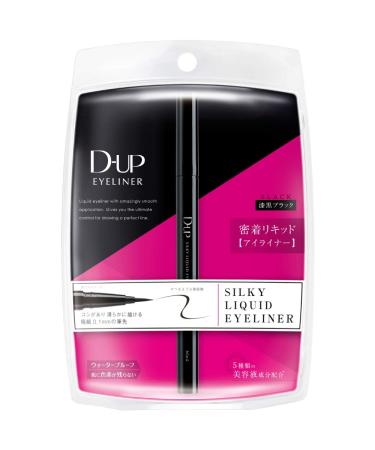 D-UP Silky Liquid Eyeliner Highly-pigmented Jet Black from Japan