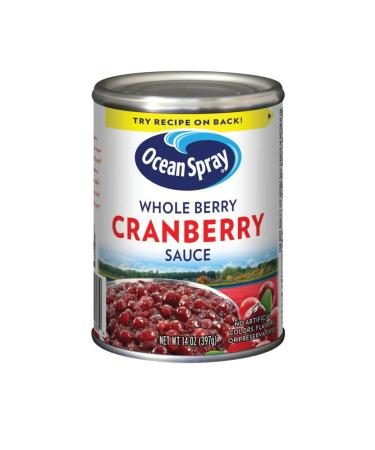 Ocean Spray Whole Berry Cranberry Sauce, 14 Ounce Can