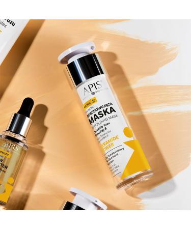 Apis Natural Cosmetics Apis Ceramide Power Building facial mask for the night 50 ml with ceramides hyaluronic acid and squalane regenerating smoothing prevents dehydration - Buy Online on GoSupps.com