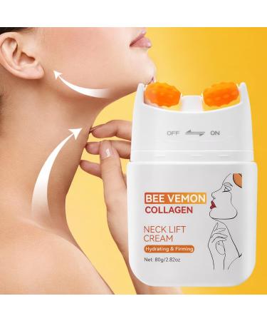 Bee Venom Collagen Neck Lift Cream with Roller Firming Anti-Aging Moisturizer for Neck & D collet Deep Hydration Sensitive Skin Safe 2.82 oz - Buy Online on GoSupps.com