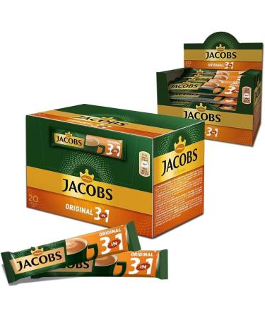 Jacobs 3 in 1 Instant Coffee Sticks 60 Count