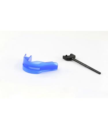 Adams USA Boil-n-Bite Custom Mouth Guard - Fits Over Braces - Adult-sized Blue Clencher