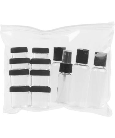Sichler Beauty Travel Set | 12 Cosmetic Containers & Zipper Bag for Hand Luggage | Perfect Aircraft Liquid Organizer - Buy Online on GoSupps.com