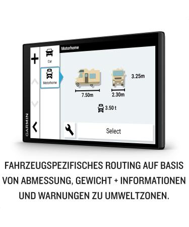 Garmin Camper Navigation Device 7 Display - 3D Maps for Europe & South Africa Real-Time Traffic Campsite Database - Black 795 MT-DEU - Buy Online on GoSupps.com